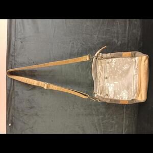 Myra Bag Blossom Print Upcycled Canvas & Leather Shoulder Bag